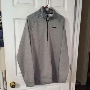 Nike Men's Heather Gray Half-Zip Jacket